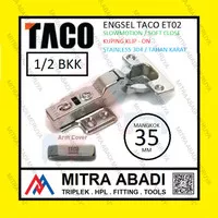 Engsel Sendok Stainless TACO ET02-B 1/2 Bkk Engsel Stainless