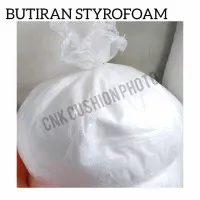 STYROFOAM GABUS BUTIRAN BIJI ISI BEAN BAG / BONEKA / FOAM SLIME 1KG