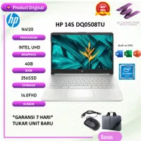 HP 14S DQ0508TU N4120 4GB 256SSD W10+OHS 14.0 SLV