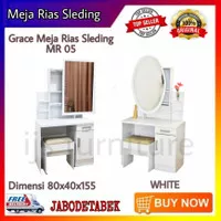 GRACE Meja Rias Minimalis MR 05 Sleding Go-box