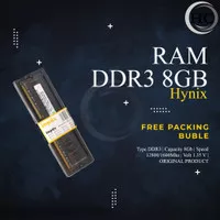 RAM PC DDR3 8GB PC3 12800 Hynix NEW GARANSI 1 TAHUN