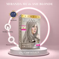 Miranda Hair Color Premium Cat Pewarna Rambut Miranda MC 16 Ash Blonde