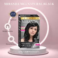 Miranda Hair Color Premium Semir Cat Pewarna Rambut Miranda MC 1 Black