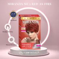 Miranda Hair Color Premium Cat Pewarna Rambut Miranda MC 3 Red As Fire