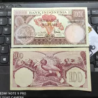 Uang Kertas Indonesia 100 Rp Seri Bunga Tahun 1959