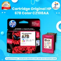 Cartridge HP 678 Color CZ108AA Tinta Printer 3548 4515 4518 4645 4648