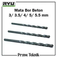 Mata Bor Beton 3mm 3.5mm 4mm 5mm 5.5mm Masonry Ryu 3 3.5 4 5 5.5 mm