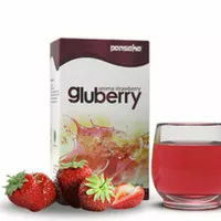 Gluberry collagen rasa strawberry vit.C original 100gr