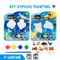 Mainan Anak DIY Gypsum Color Painting Lukis Mewarnai Gipsum Kreatif