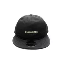 Topi Fear Of God Essentials FOG x New Era Retro Crown 9Fifty Cap Black