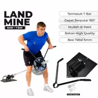 1 Set Landmine Base + T Bar Row Handle - Fitness Aksesoris Gym