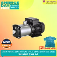 Mesin Pompa Dorong Sentrifugal Multistage Stainless Shimge BWI 5-2