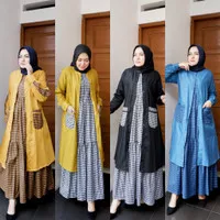 Sanita Dress / Dress Wanita Muslimah / Original Avrilia Hijab