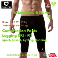 Compression Pants Legging Sport 3/4 Pria - Celana Ketat Base Layer