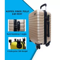Tas Koper Fiber Polo 18 Inch Koper Cabin Pesawat Travelbag