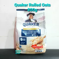 quaker rolled oats 800gr grain oat utuh sereal cereal sarapan serat