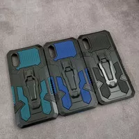 Samsung A01 Core Mecha Army Military Belt Clip Stand Armor Case