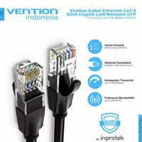 Vention Kabel LAN UTP 0.5 Meter Cat6 Gigabit Ethernet RJ45 - Black