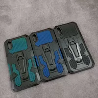 Vivo Y91c Mecha Army Military Belt Clip Stand Armor Case Shockproof