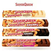 Silverqueen Chunky Bar 95/ 100 g Halal Mede/ Almond/ dark/ white