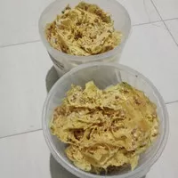 rempeyek udang rebon/udang papay ukuran toples 5liter sudah sama tople