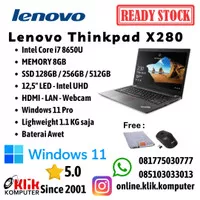 Lenovo Thinkpad X280 Intel Gen 8 Not Lenovo X260 X240 Notebook Tangguh