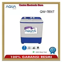 AQUA MESIN CUCI 2 TABUNG 7 KG QW781XT QW-781XT GARANSI RESMI