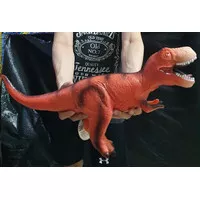 MAINAN DINOSAURUS KARET BESAR SUPER JUMBO T REX TYRANNOSAURUS 50 CM