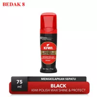 Kiwi Liquid Shoe Polish Black 75 ml/ Semir Sepatu Kiwi Cair 75ml Hitam