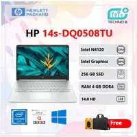 HP 14S DQ0508TU N4120 4GB 256SSD W10+OHS 14.0 2YR SLV