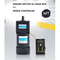 DINAMO MOTOR GEARBOX AC 220V Speed Control 120 180 200 DAN 250W(RGN)