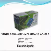 Aerator Udara Gelembung Air Pump Venus Aqua AP 408A 2 Lobang Aquarium