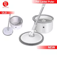 TOPLIVING Spin Mop Alat Pel Lantai Peras Otomatis Pel Ultra Mop Aclima