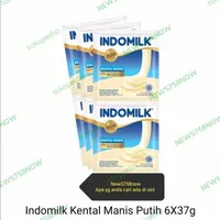 SUSU KENTAL MANIS SACHET INDOMILK 6 X 37G SUSU KENTAL MANIS INDOMILK