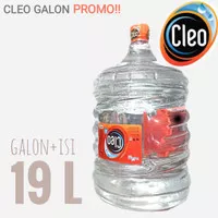 Cleo galon 19 liter air mineral galon + isi