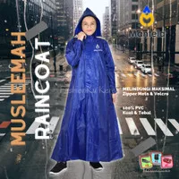 Mantel Ponco Jas Hujan Wanita Muslimah Raincoat Gamis - Mantela Syar`i