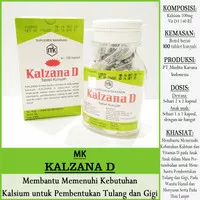[MK] KALZANA D [Vitamin D + Kalsium] isi 100 Tablet Kunyah