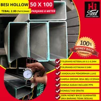 Besi Hollow 50 X 100 X 2.00mm