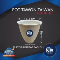 Pot Tanaman Tawon Putih 18 CM Pot BEE 185T 185 T