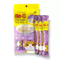 SNACK KUCING MEO CREAMY TUNA WITH SCALLOP FLAVOR 60GR ( isi 4 pcs )
