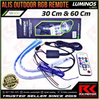 Lampu LED Alis Motor Mobil Luminos RGB Remote DRL Slim Eksterior