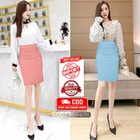 Rok Pendek Murah Wedges Embos Pencil Skirt Terbaru | 6793