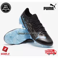 Sepatu Bola Puma Ultra 1.3 Faster City Black Light Blue