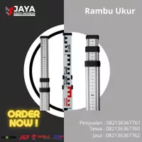 Rambu Ukur/Leveling Staff/Rambu Leveling/Bak Ukur/Mistar Ukur 3 meter