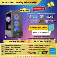 PC Rakitan Middle High Intel Core i5 12400F + VGA RTX 3050 8GB