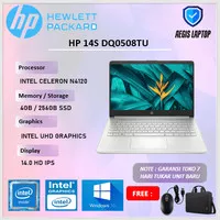 Laptop HP 14S DQ0508TU N4120 4GB 256SSD W10+OHS Silver