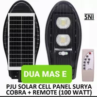 Lampu Jalan PJU LED Solar Cell 100W Panel Surya SOROT 100 WATT Cobra