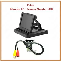 Monitor TV Lipat 5 inch - PAKET Monitor TV 5 inch & Kamera LED