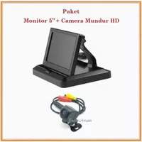 Monitor TV Lipat 5 inch - PAKET Monitor TV 5 inch & Kamera CCD HD