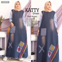Gamis Jeans Katty / Dress / Baju Muslim / Pakaian Wanita Model Terbaru
